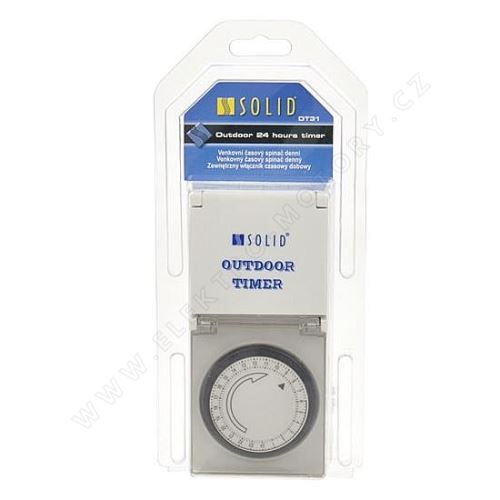 Time switch mechanical, outdoor IP44, 24 hours a day, interval 15 min