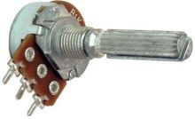 Potenciometer otočný 10k / N ALPHA, hriadeľ 6x20mm lineárne