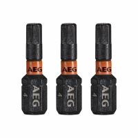 Skrutkovací bit HEX4 25mm AEG, sada 3ks (1)