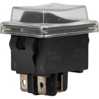 Vypínač kolískový ON-OFF 2pol. 250V/15A s krytom SVK 474-CD(2)