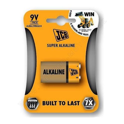 Alkalická batéria JCB 6LR61/9V, blister 1ks