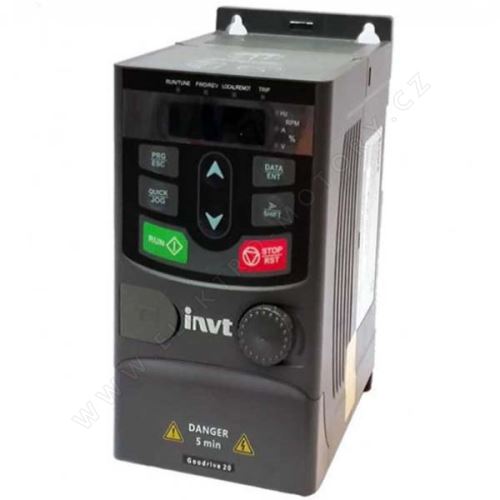 Frekvenčný menič GD20-2R2G-S2-EÚ; 1x230VAC; 2,2 kW / výstup 10A, 3x230VAC