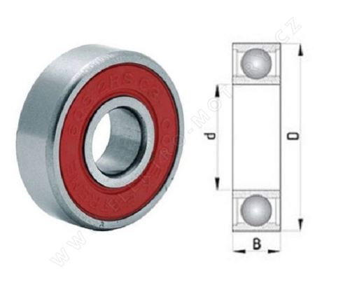 LOŽISKO 6204 2RSH C3 SKF č.11