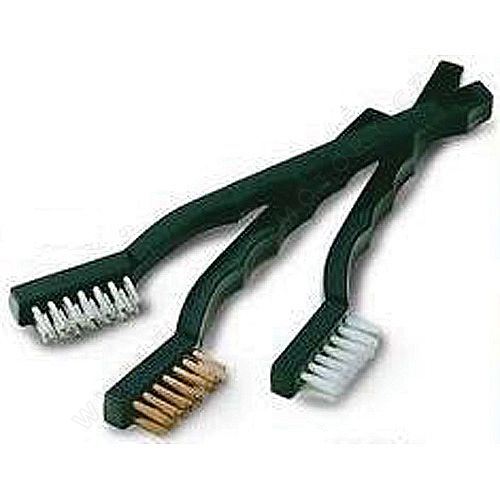 Set of 3 abrasive brushes (steel, brass, nylon)
