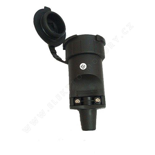 Rubber socket, for moisture and dust, direct IP65