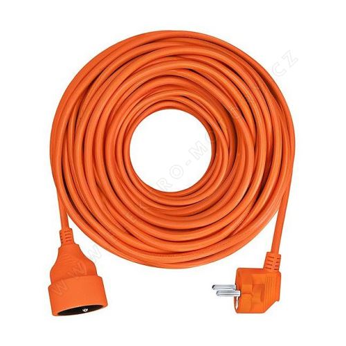 Prodlužovací přívod 1z, 10m, oranžový kabel
