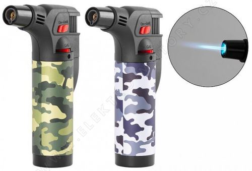 Lighter Mini burner, camouflage, 75x45x120 mm, sellbox 12 pcs