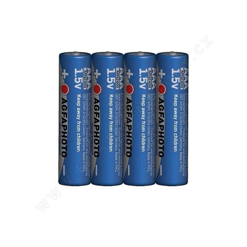 Power alkalická batéria LR03/AAA, AgfaPhoto 4ks shrink