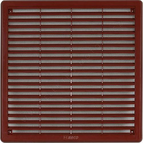 Ventilation grille with mesh - cover 300x300 brown