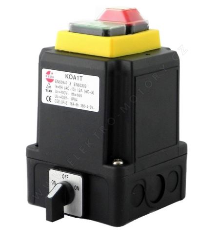 KOA 1TD, 400V, (1-0-2) Třífázový elektromagnetický spínač s možností změny směru otáčení