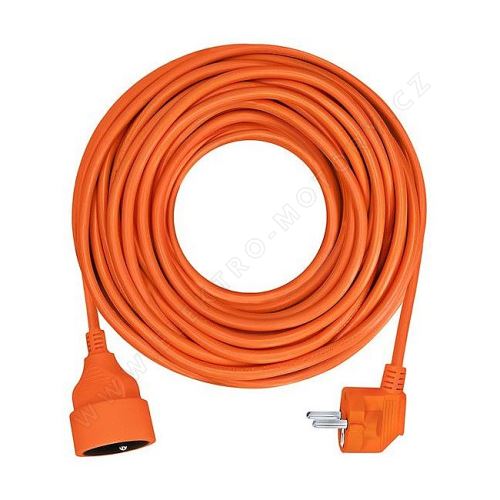 Predlžovací prívod 1z, 7m, oranžový kábel