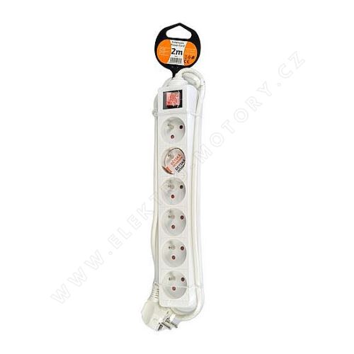 Extension lead internal 6z with switch, 2m