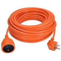 Predlžovací prívod 1z, oranžový kábel, spojka, 20m, 3 x 1,5mm2, oranžová (1)