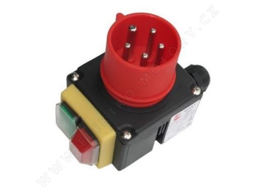 KOA 7; 400V; Třífázový elektromagnetický spínač se vidlicí, otočná fáze