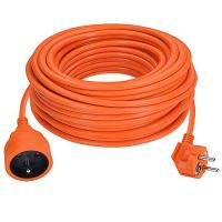Predlžovací prívod 1z, oranžový kábel, spojka, 25m, 3 x 1,5mm2, oranžová (1)