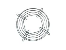 kryt ventilátora s otvorom pre vrtule 154 mm, H-17/25 mm