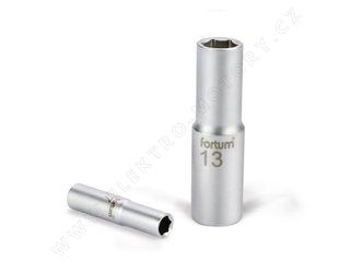 hlavica nástrčná predĺžená, 1/4 ", 9mm, L 50mm, Fortum (1)