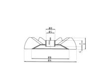Ventilátor  kovový ALU   49/290;  Bazar