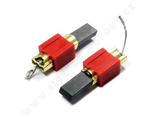 Uhlíkové kefy 5 x 15 x 29,5/27 mm s puzdrom komplet MIELE
