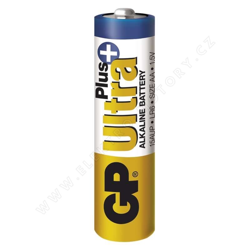 Alkaline battery 1.5V, B1721 GP 15AUP; GP Ultra Plus LR6 (AA), blister  (4pcs)