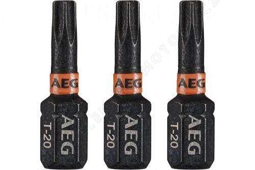 TX20 25mm AEG screwdriver bit, set of 3