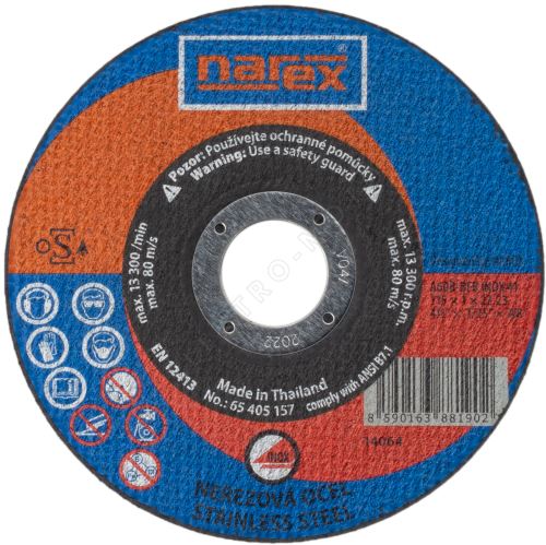 RK ø 115×1×22.2 A 60R-BFB INOX 41 - Řezný kotouč 2v1 pro řezání běžné a ušlechtilé oceli