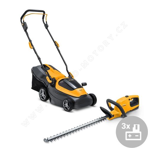 Battery-powered mower Collector 136 AE + hedge trimmer SHT 100 AE Stiga