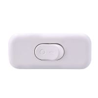 Corded switch, single-pole through, white (1)