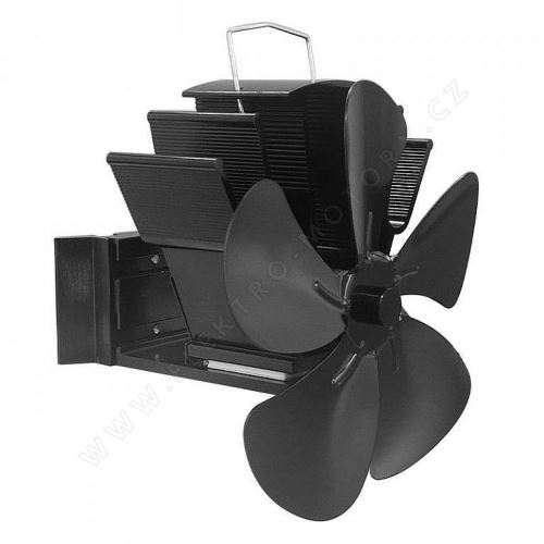 Magnetic fireplace fan