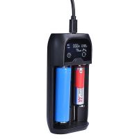 Nabíjačka batérií s LCD displejom Li-Ion, LiFePO4, Ni-MH/CD, AA, AAA, 18650, 2000mA, 2 kan (1)