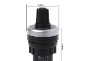 Rozměry: Potenciometr otočný 10k/N,2W do otvoru 22mm  lineární (1)
