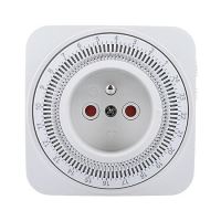Time switch mechanical, 24 hours a day, interval 15 minutes, switch, square (7)