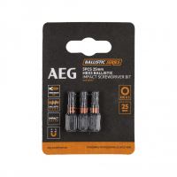 Screwdriver bit HEX3 25mm AEG, set of 3 pcs