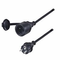 Extension cord outdoor IP44 black, 1 z, 5 m