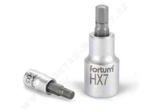 hlavica zástrčná imbus, 1/4 ", HX 4, L 38mm, CrV / S2, Fortum (1)
