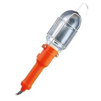 Montážna lampa, E27, AC 230V, 5m, oranžová s kovovou mriežkou (1)