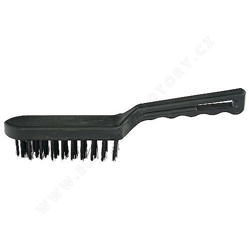 Steel brush 4-row 255mm, plastic handle