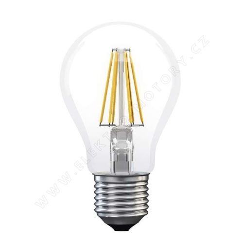 Žárovka LED E27-Filament A60 A++ 8W,teplá bílá,230V/10W