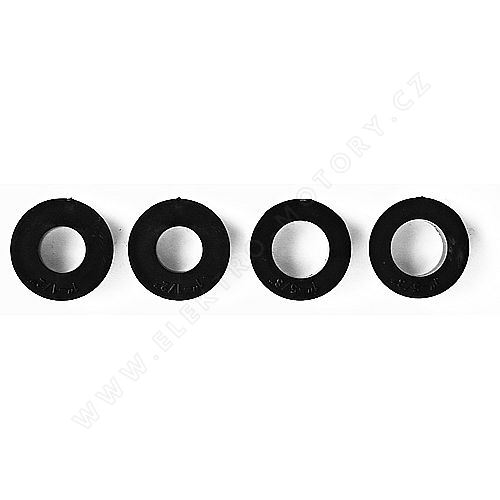 Adapter set for angle grinder 60-125mm - plastic spacers, 4 pcs