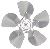 suction fan impeller AL 200 mm 34 ° (S)