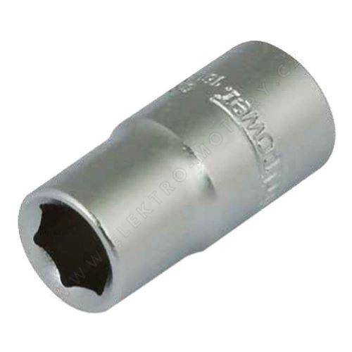 Hlavice whirlpower® 16121-11, 13mm, 1/4", Cr-V, 6-point, krátká