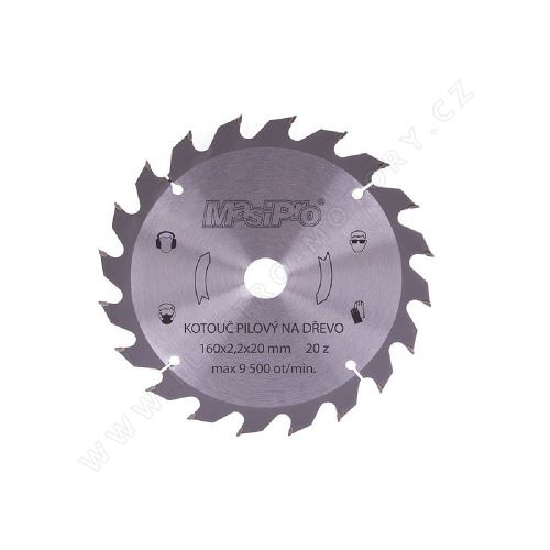 Saw blade for wood 160x2.2x20mm/20z