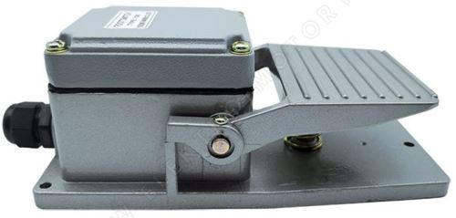 Nožný potenciometer MDB-L01BS; 10k, kov, sivý
