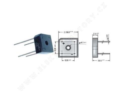 Diode bridge KBPC 10A 600V AC