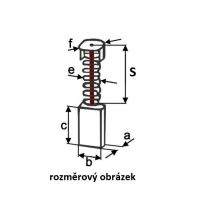 Uhlíková kefa 7,45 x 22,15 x 26 mm CAG 80 (1)