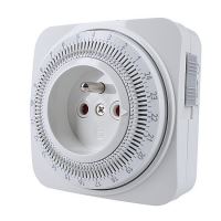 Time switch mechanical, 24 hours a day, interval 15 minutes, switch, square (6)