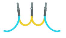 Termistor trojica PTC-SH 3x130; 130 ° C