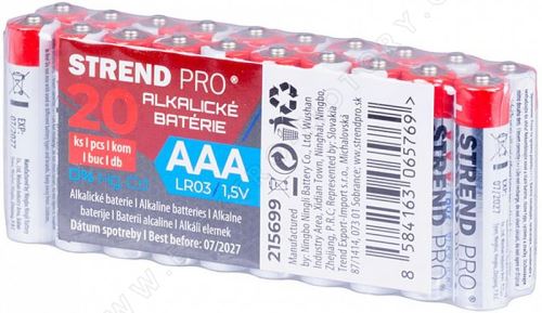 AAA batteries, LR03, 20 pcs