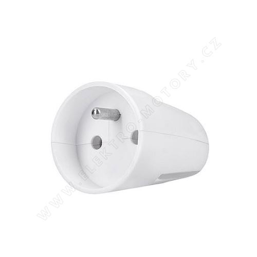 Socket straight, IP20, white